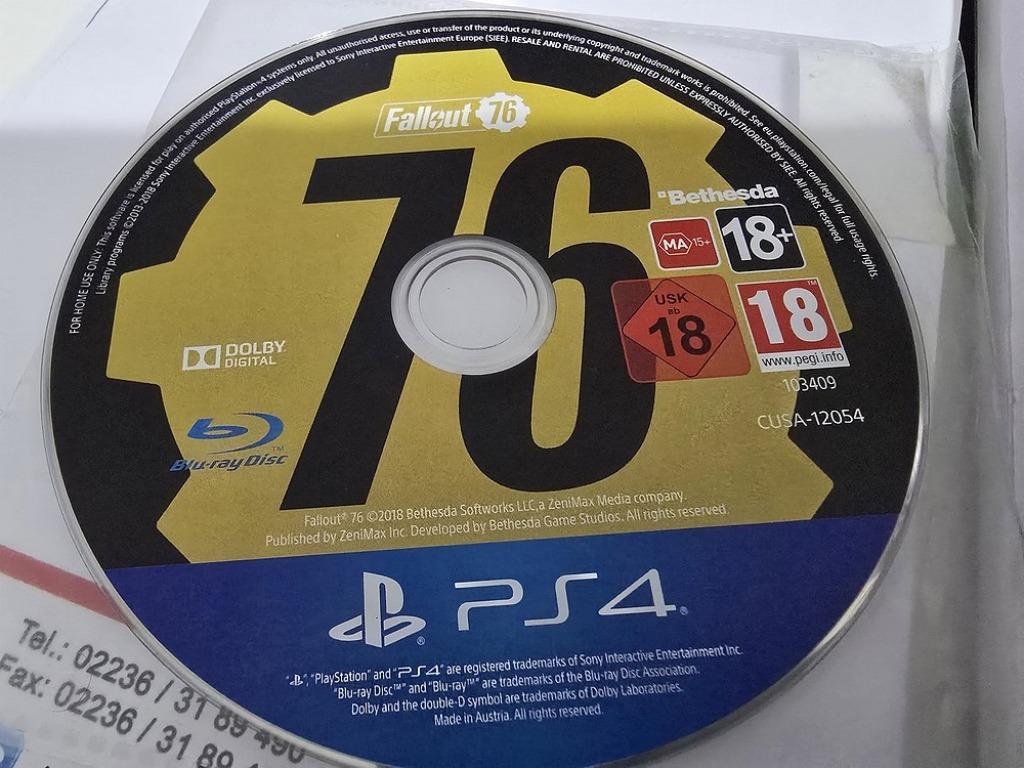 Fallout 76 PS4 en loose, Consoles de jeu & Jeux vidéo, Enlèvement ou Envoi, 1 joueur, À partir de 18 ans, Comme neuf