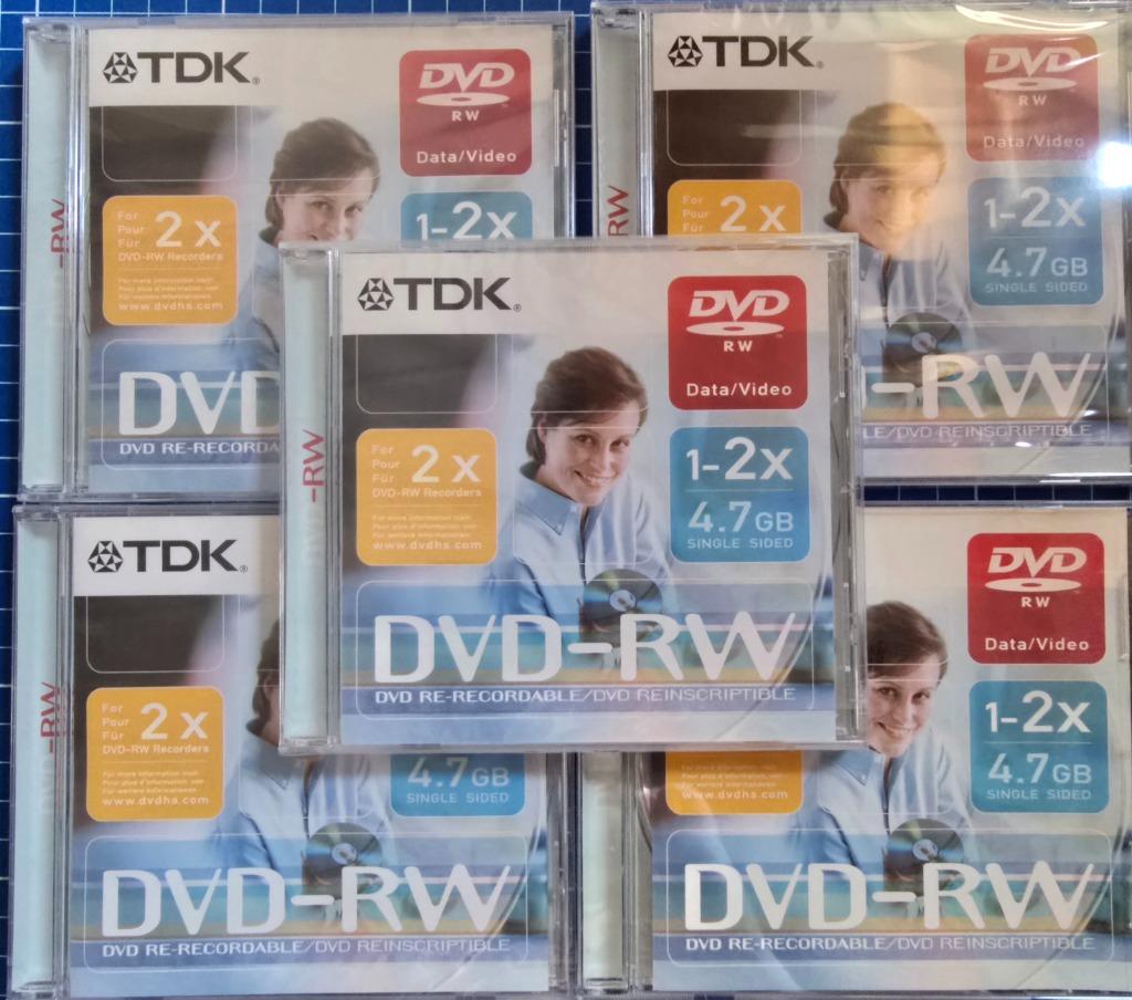 DVD RW TDK, Computers en Software, Beschrijfbare discs, Herschrijfbaar, Ophalen of Verzenden, Dvd, Nieuw