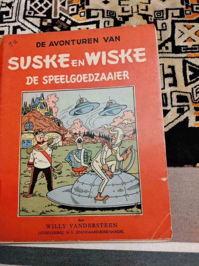 Suske en Wiske 22 De Speelgoedzaaier - 1e druk 1954 red, st,, Boeken, Stripverhalen, Gelezen, Eén stripboek, Ophalen of Verzenden