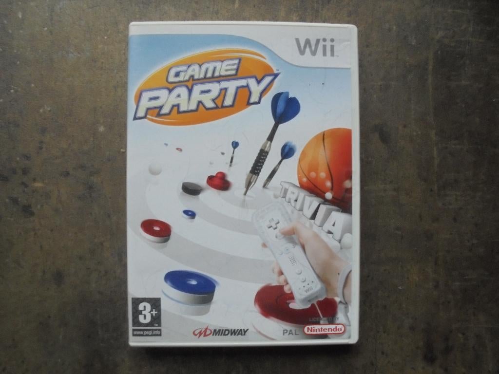 Game Party voor Wii (zie foto's), Games en Spelcomputers, Games | Nintendo Wii, Gebruikt, Ophalen of Verzenden, Sport, 3 spelers of meer
