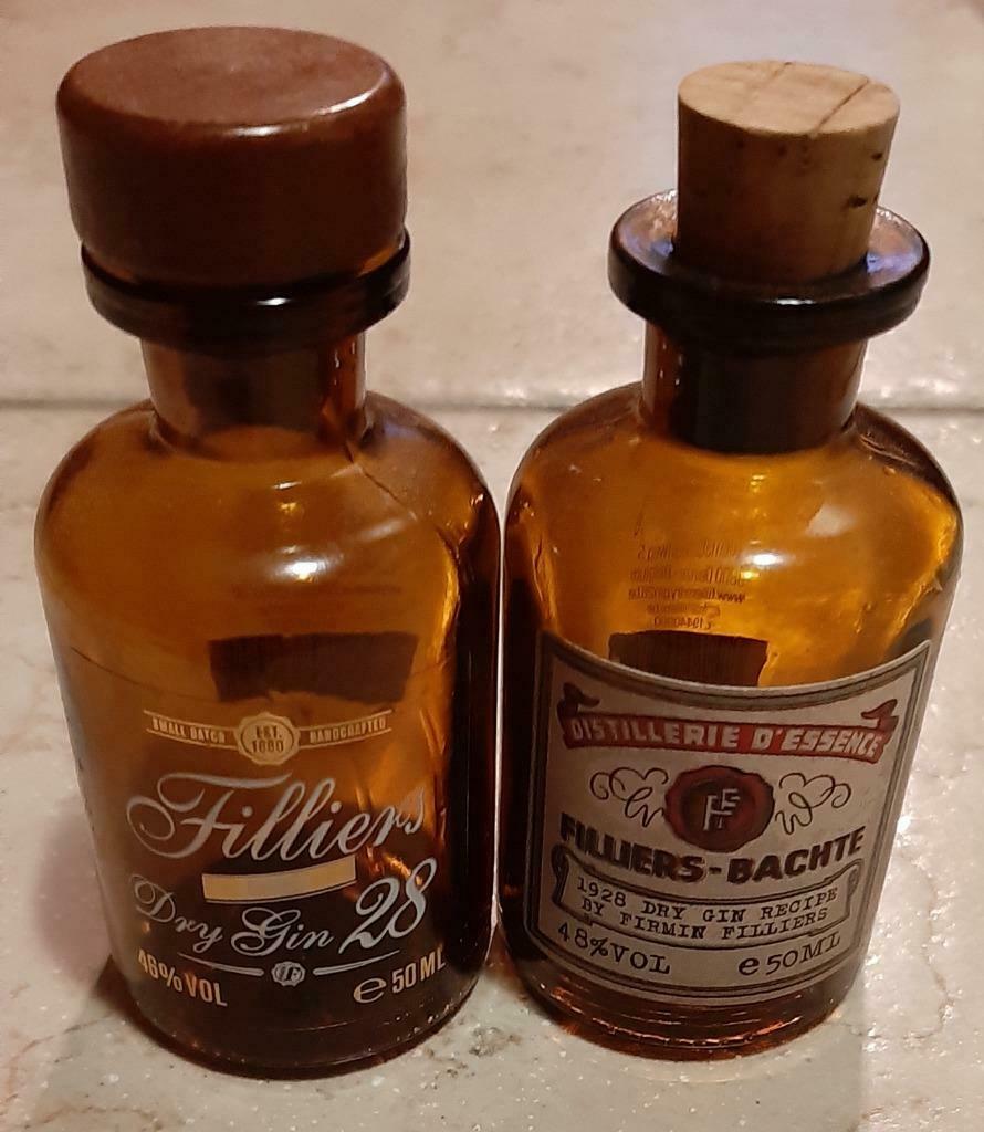 2 mini flesjes Filliers gin, Enlèvement ou Envoi, Utilisé, Autres types