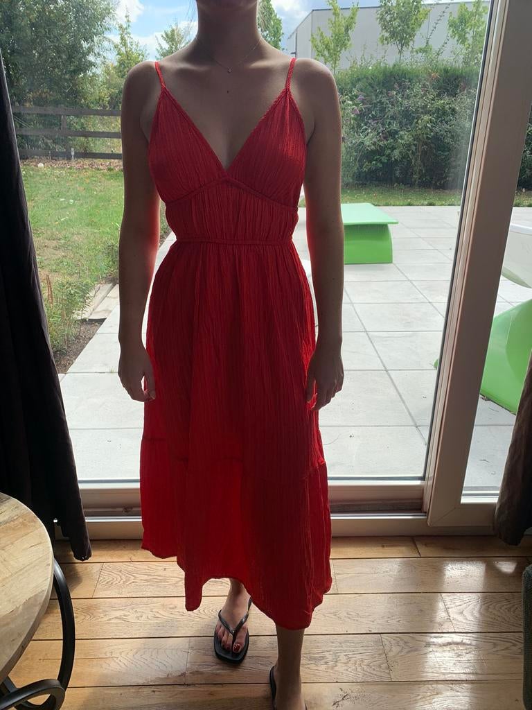 Robe d'été rouge nouvelle taille 36, Enlèvement ou Envoi, Comme neuf, Taille 36 (S), Rouge