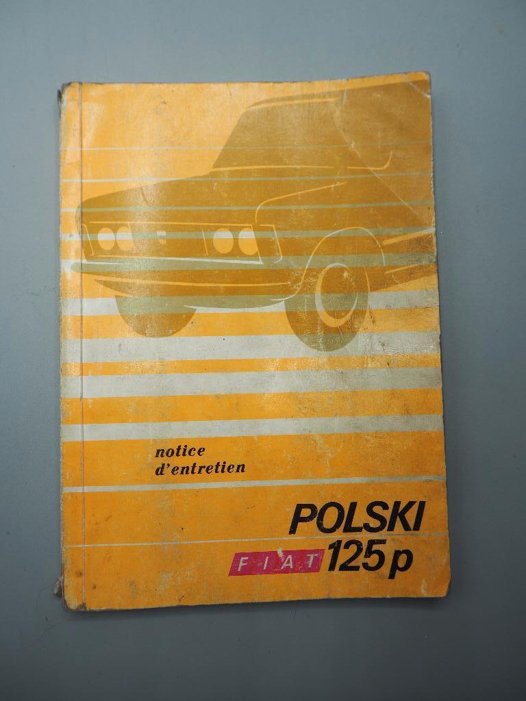 FIAT 125p POLSKI - Notice d'entretien, Enlèvement ou Envoi