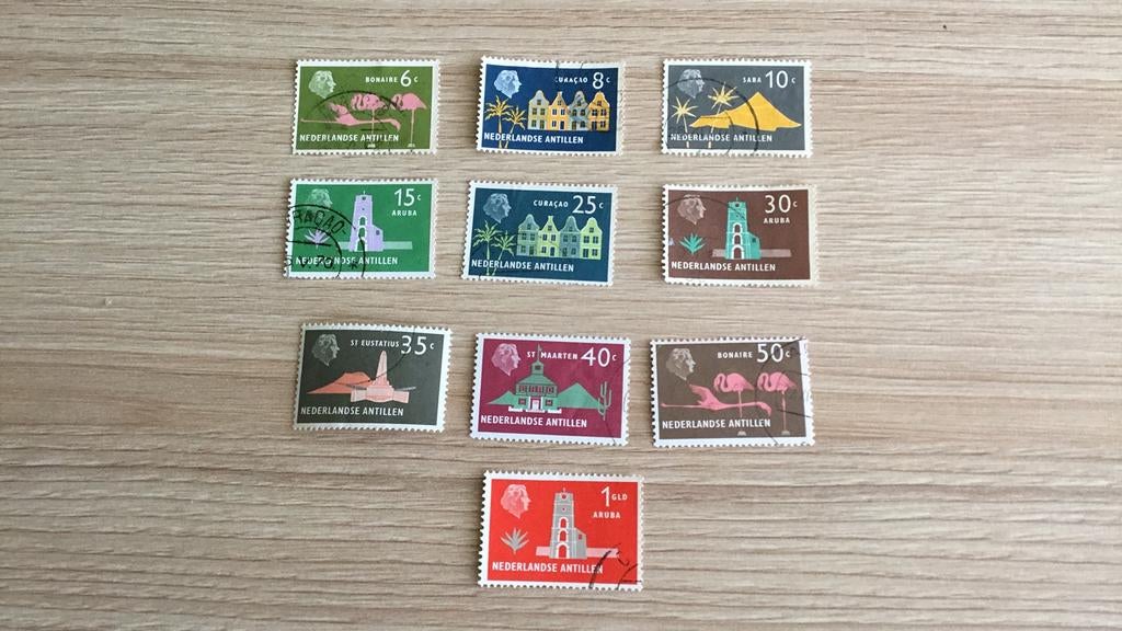 Postzegels Nederlandse Antillen, Postzegels en Munten, Ophalen of Verzenden, Gestempeld