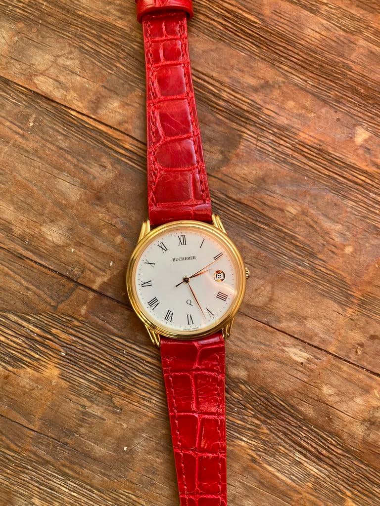 Montre Bucherer, Bijoux, Sacs & Beauté, Montres | Anciennes | Antiquités, Montre-bracelet, Autres marques, Autres matériaux, Avec bracelet