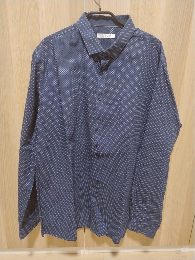 Chemise bleue marine Celio Club XXL, Autres tours de cou, Enlèvement ou Envoi, Comme neuf, Bleu