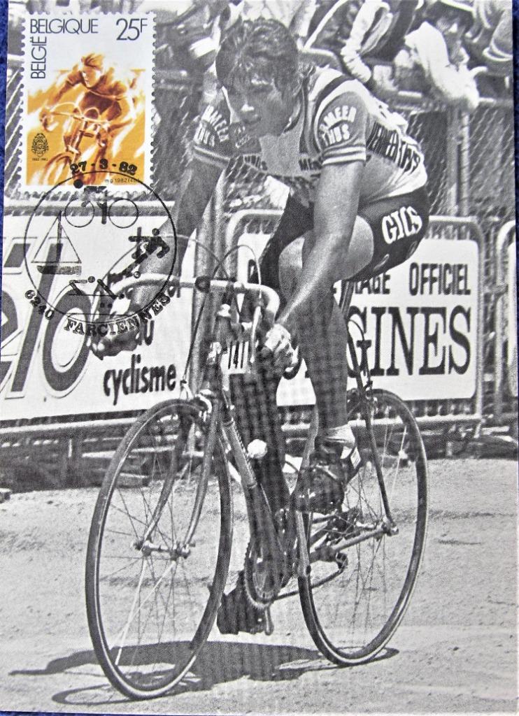MAXIMAKAART BELGIË- SPORT- WIELRENNEN- ALFONS DE WOLF, Postzegels en Munten, Ophalen of Verzenden, Gestempeld, Sport