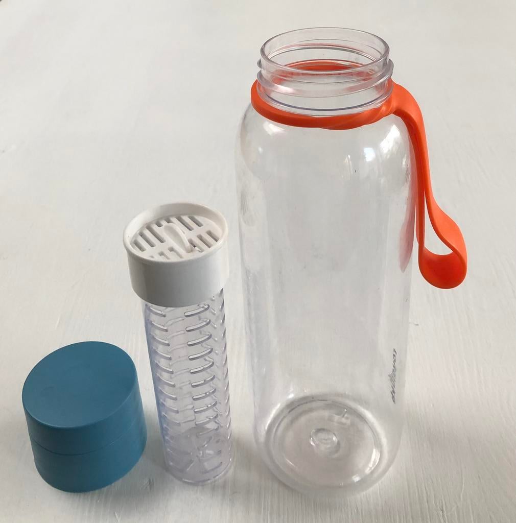 drinkfles met infuser 0,5 liter, Ophalen of Verzenden, Zo goed als nieuw