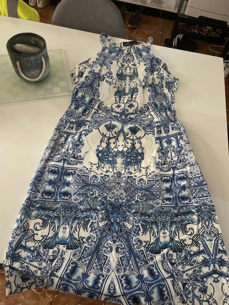 Sora Blauwe Zomerjurk 
Sora by Jbc maat is 42, Kleding | Dames, Jurken, Ophalen of Verzenden, Zo goed als nieuw