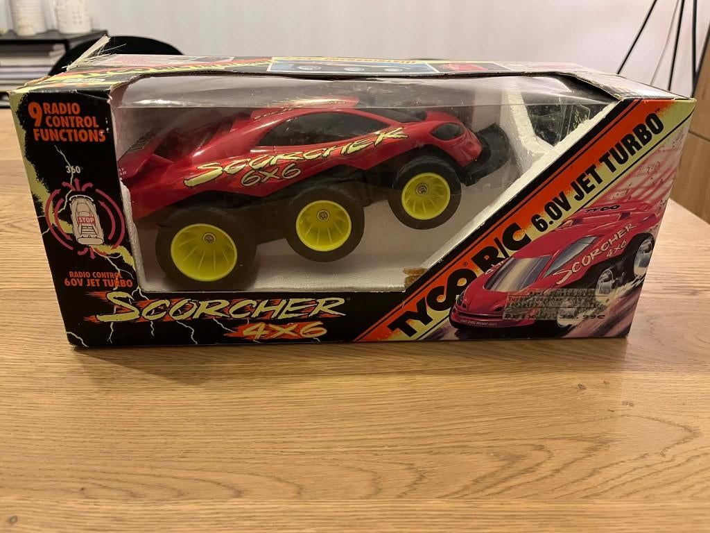 Voiture téléguidée Tyco RC Scorcher 6x6 6.0v Jet Turbo, Enlèvement ou Envoi, Comme neuf, Télécommande