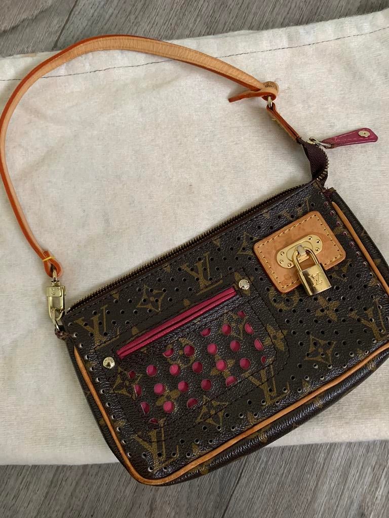 Louis Vuitton Pochette Accessoires Pouch Small Brown, Ophalen of Verzenden, Gebruikt