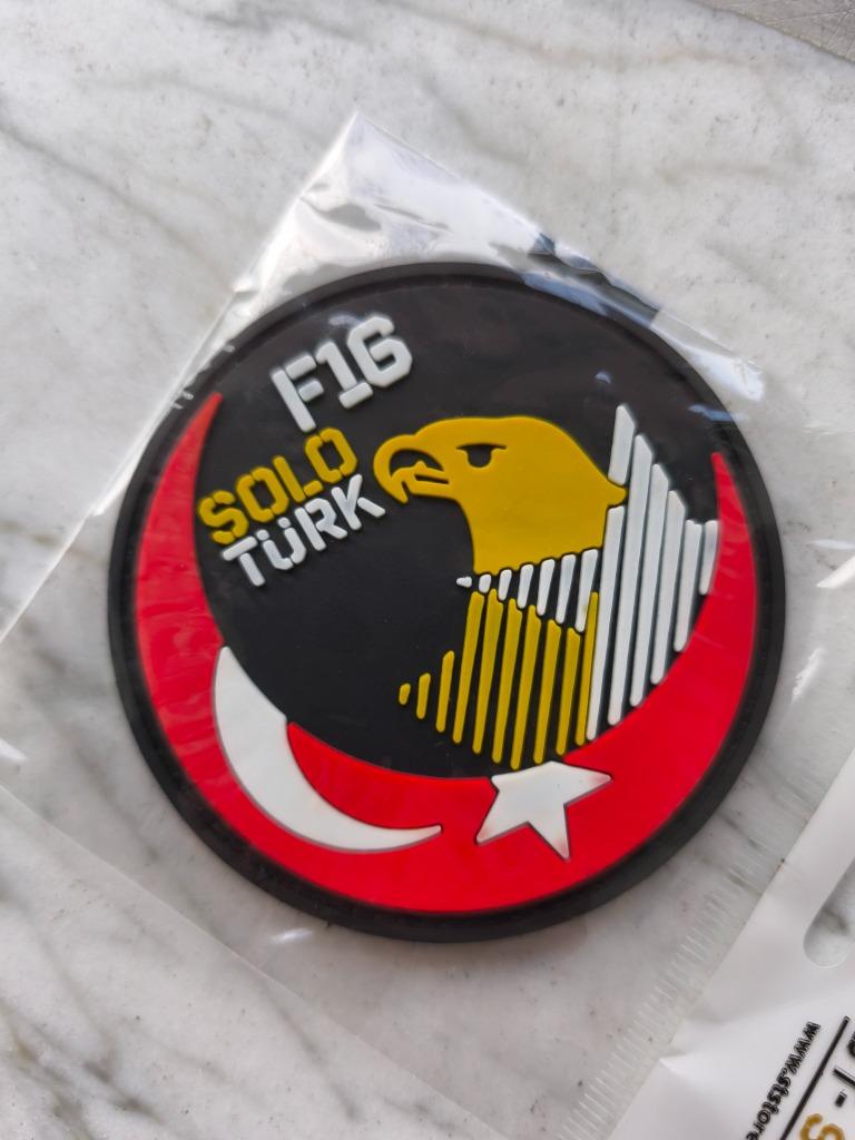 Patch original Rubber F-16 SOLO TURK 2024, Enlèvement ou Envoi