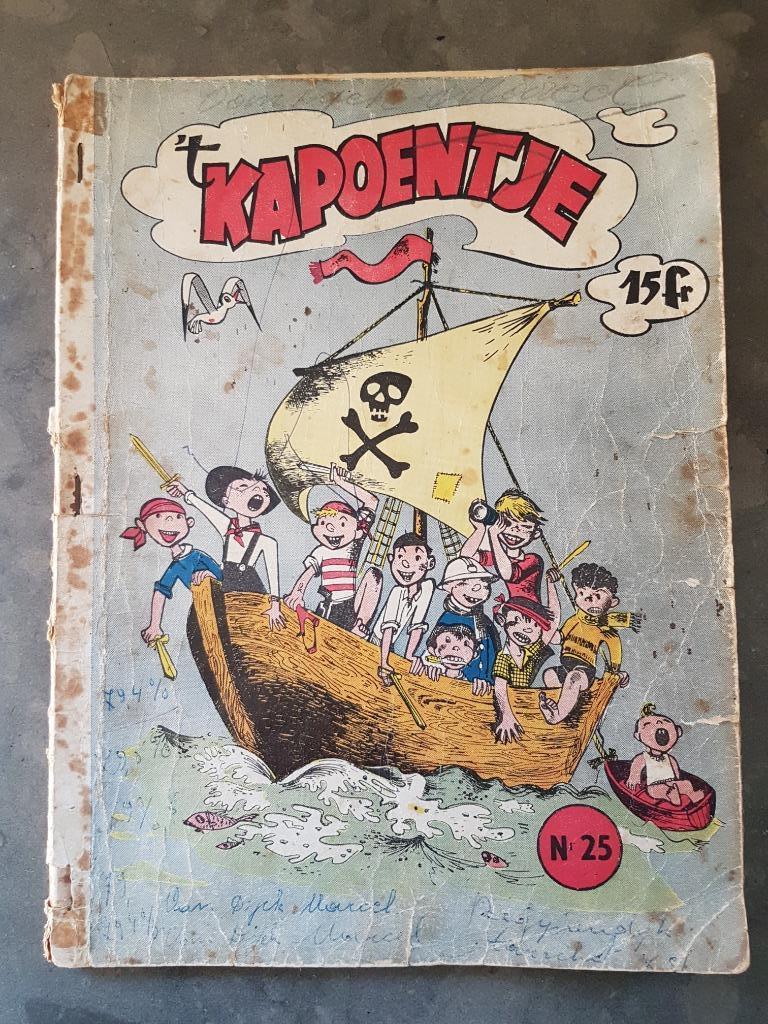 't Kapoentje nr 25 Stripalbum 1955 Marc Sleen, Gelezen, Verzenden, Marc Sleen, Eén stripboek