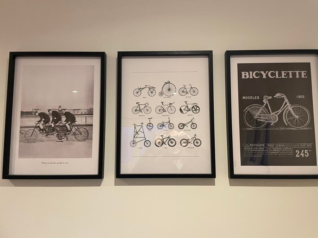 3 kaders fietsen, Huis en Inrichting, Ophalen, Zo goed als nieuw