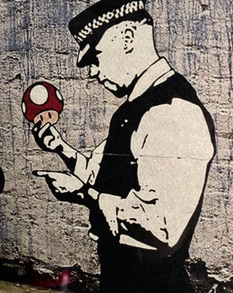 BANKSY: lithografie met de hand ingelijst en genummerd, Ophalen of Verzenden