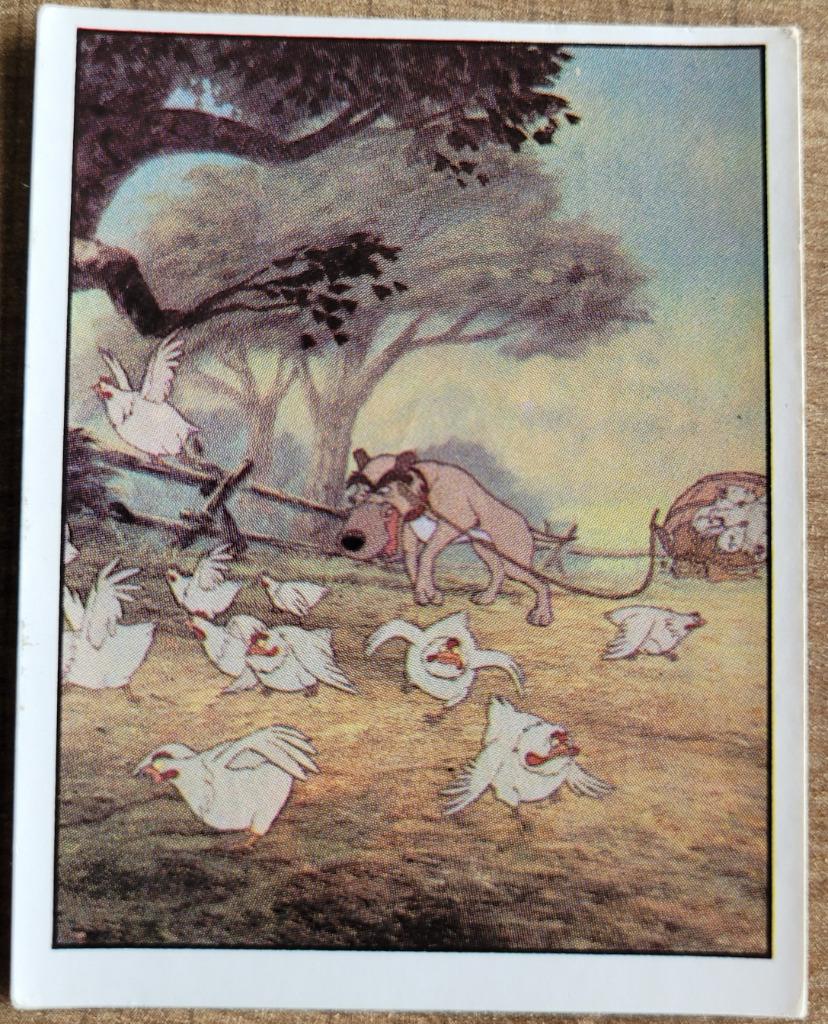Oude Panini sticker - Disney Frank & Frey (1981), Verzamelen, Ophalen of Verzenden, Overige figuren, Gebruikt, Plaatje of Poster