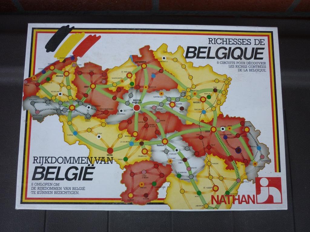 Jeu de société - Richesses de Belgique - Nathan, Hobby & Loisirs créatifs, 1 ou 2 joueurs, Enlèvement ou Envoi, Utilisé, Nathan