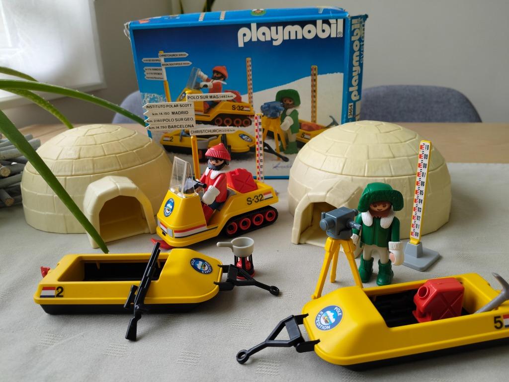 Playmobil vintage Noordpool expeditie 3464 met iglo's, Enlèvement, Utilisé, Ensemble complet