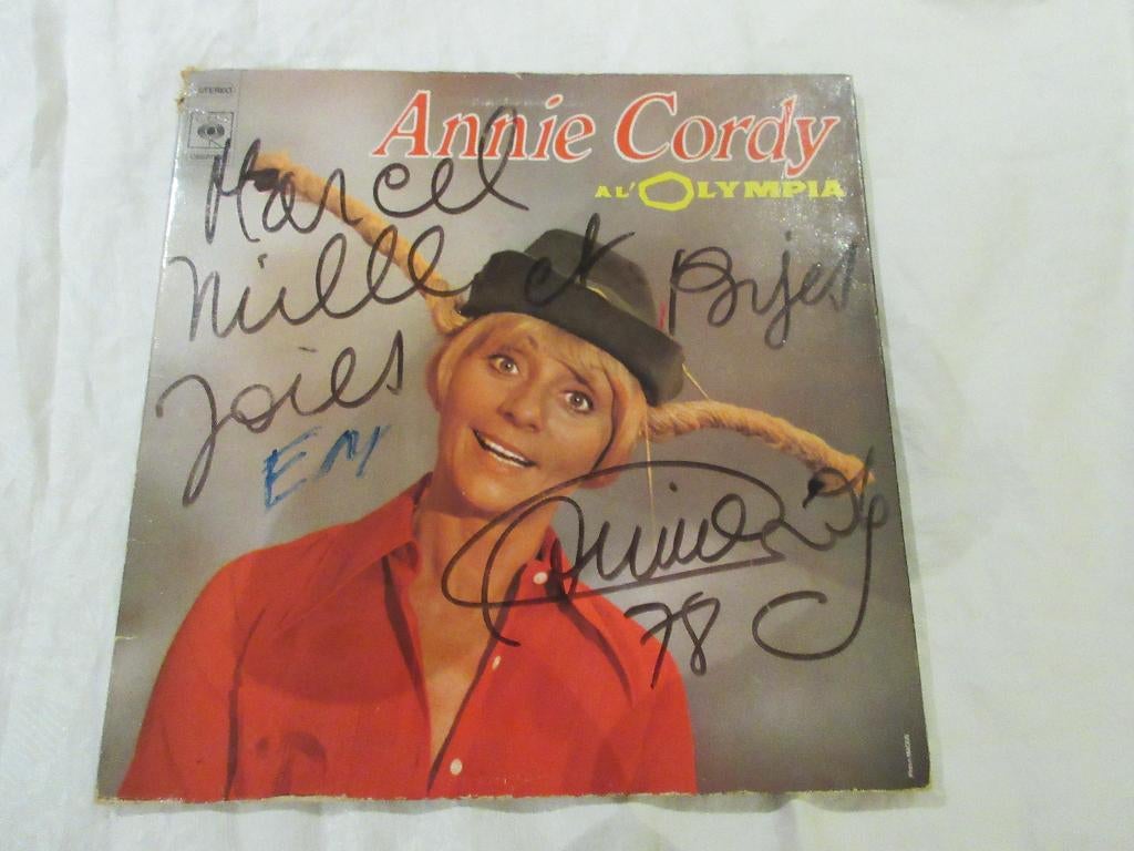 LP ANNIE CORDY à l'Olympia dédicassé, Enlèvement