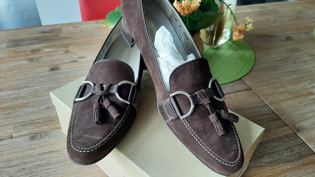 Lage instapschoen/pump ALEXANDRIA maat 6 - 39 nieuw, Alexandria, Pumps, Bruin, Nieuw