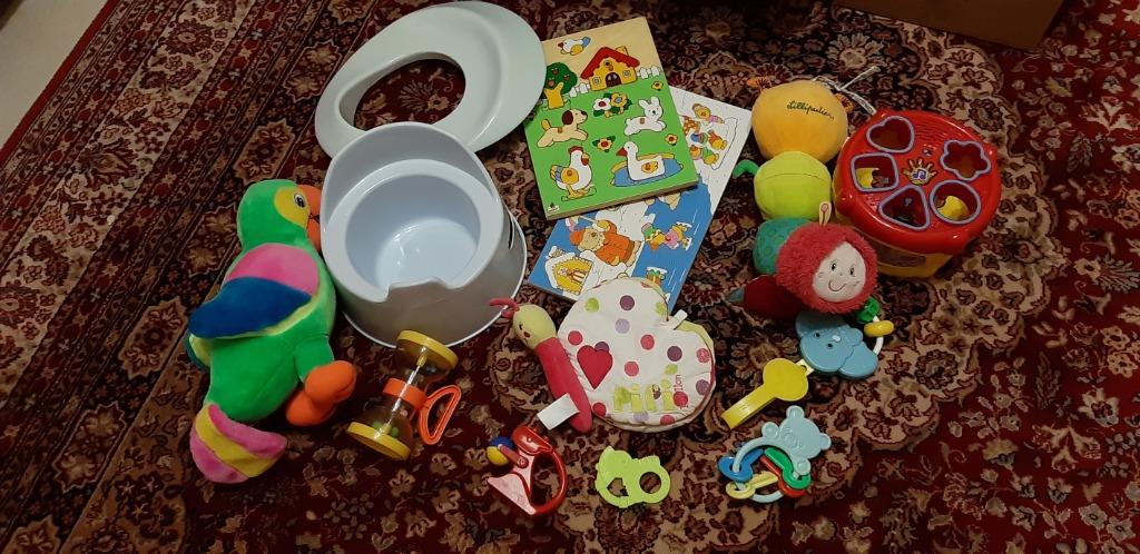 Diverse babyspullen, spelletjes, puzzels, potje,..., Kinderen en Baby's, Overige Kinderen en Baby's, Ophalen, Gebruikt