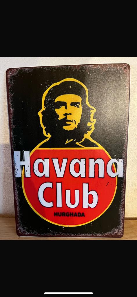 Havana Club metalen plaat, Verzamelen, Ophalen of Verzenden, Zo goed als nieuw