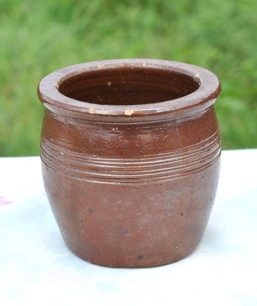 petit pot en grès brun, Enlèvement ou Envoi