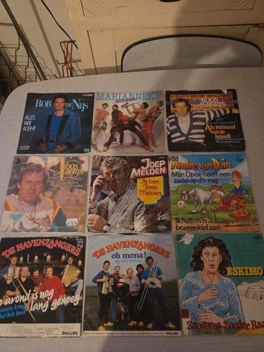 9 singles varia Nederlands, pakketprijs mogelijk., Cd's en Dvd's, Ophalen of Verzenden, Zo goed als nieuw