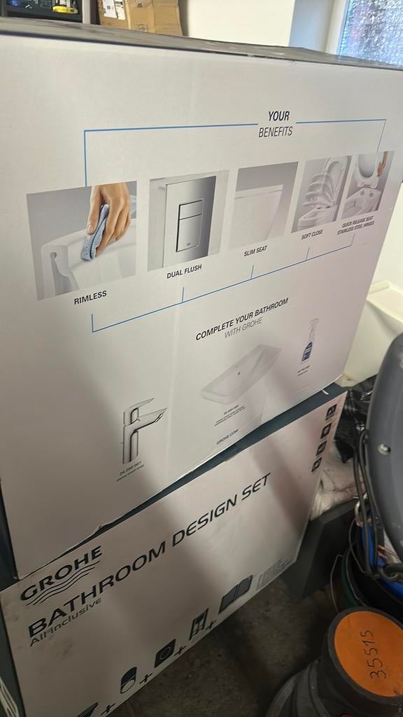Grohe ophang wc set all inclusief, Ophalen, Nieuw