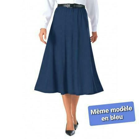 Grijs / zwarte dansrok, Maat 38/40 (M), Zo goed als nieuw, Grijs, Onder de knie