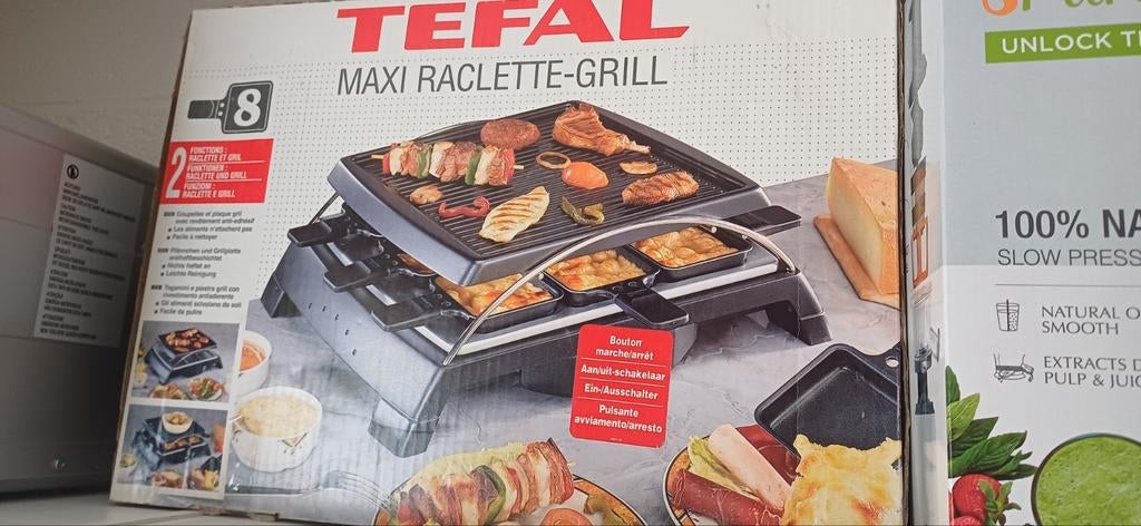 Raclette grill tefal .8 personne., Elektronische apparatuur, Gourmetstellen, Ophalen, Zo goed als nieuw