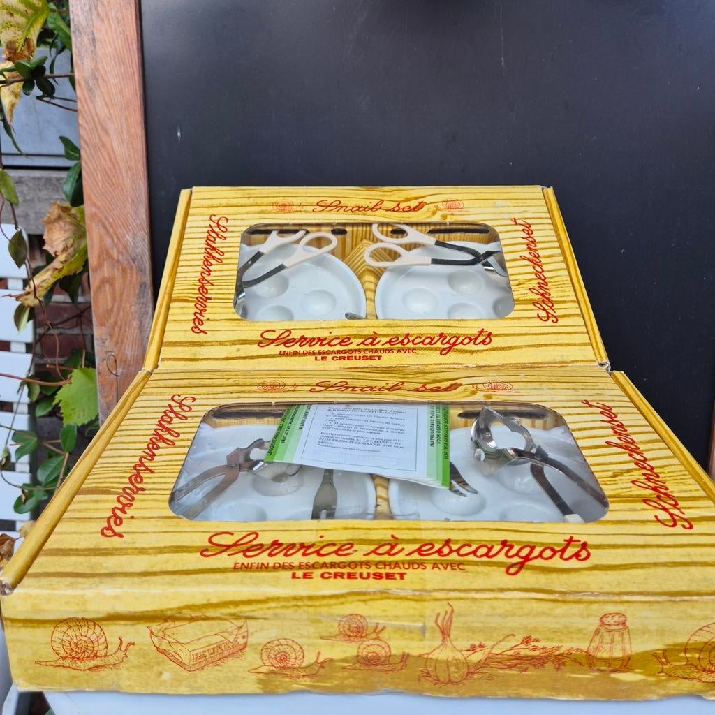 Le Creuset, service aux escargots. 2x, Enlèvement ou Envoi