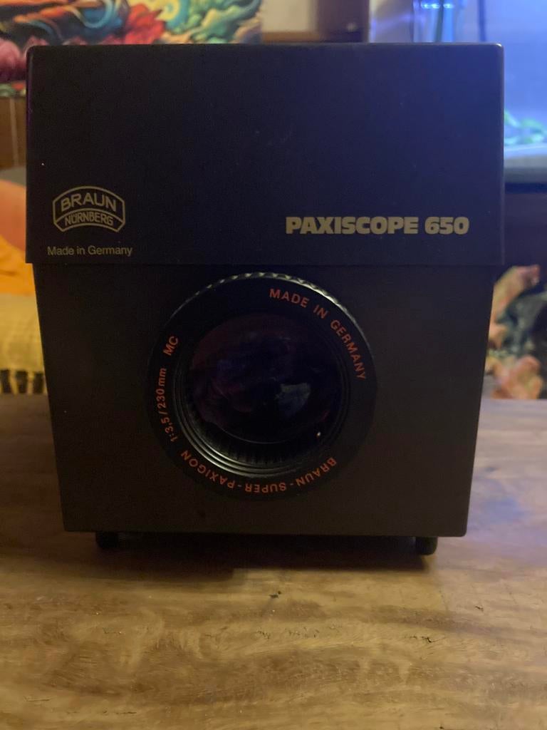 Projector paxiscope 65, Ophalen, Gebruikt