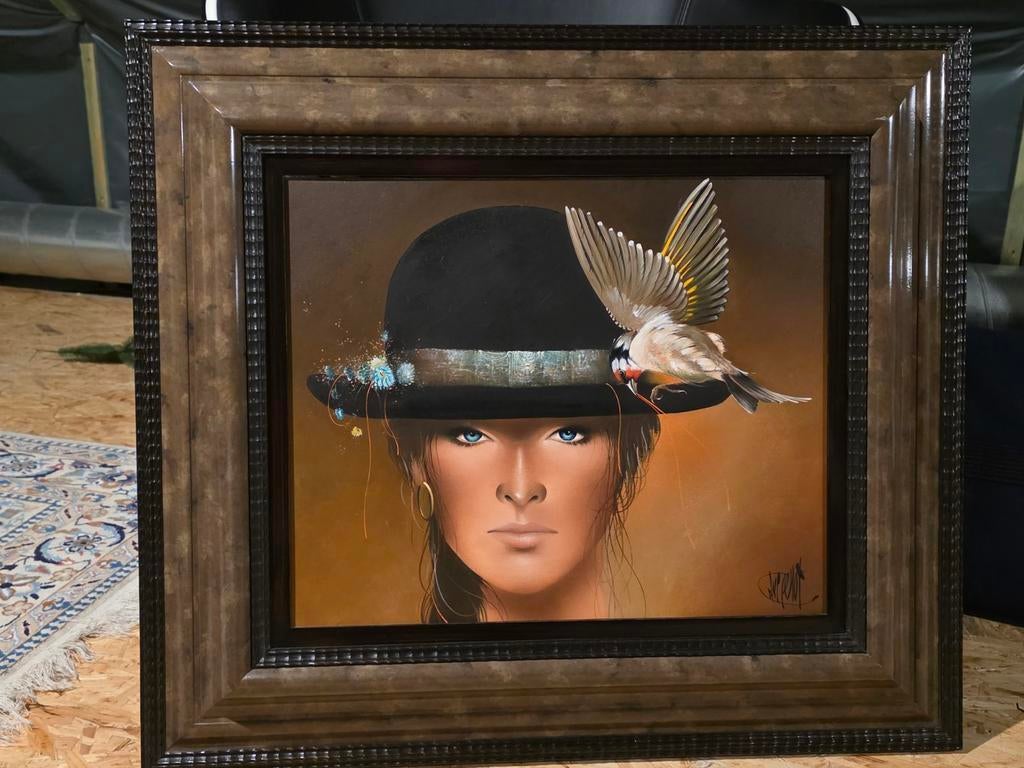 La femme à l'oiseau Charles Delporte, Enlèvement