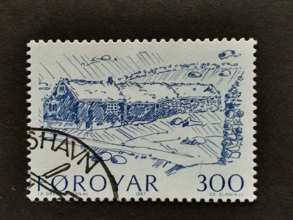 Îles Féroé/Foroyar 1987 - ferme, Timbres & Monnaies, Timbres | Europe | Scandinavie, Enlèvement ou Envoi, Danemark, Affranchi