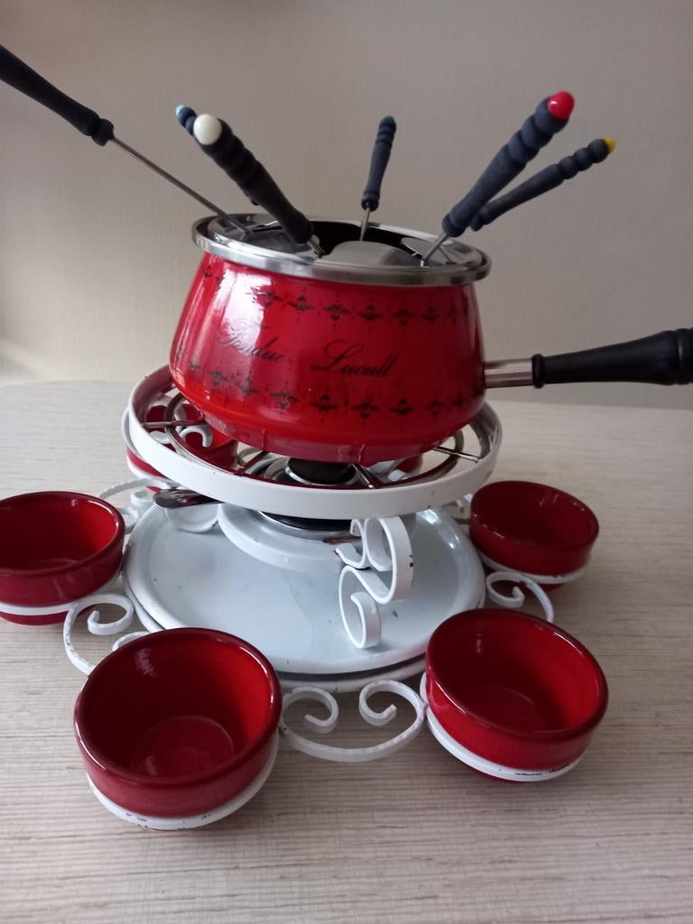 Fondue stel  Van hoog kwaliteit  Karousell, Ophalen of Verzenden, Zo goed als nieuw, Brander