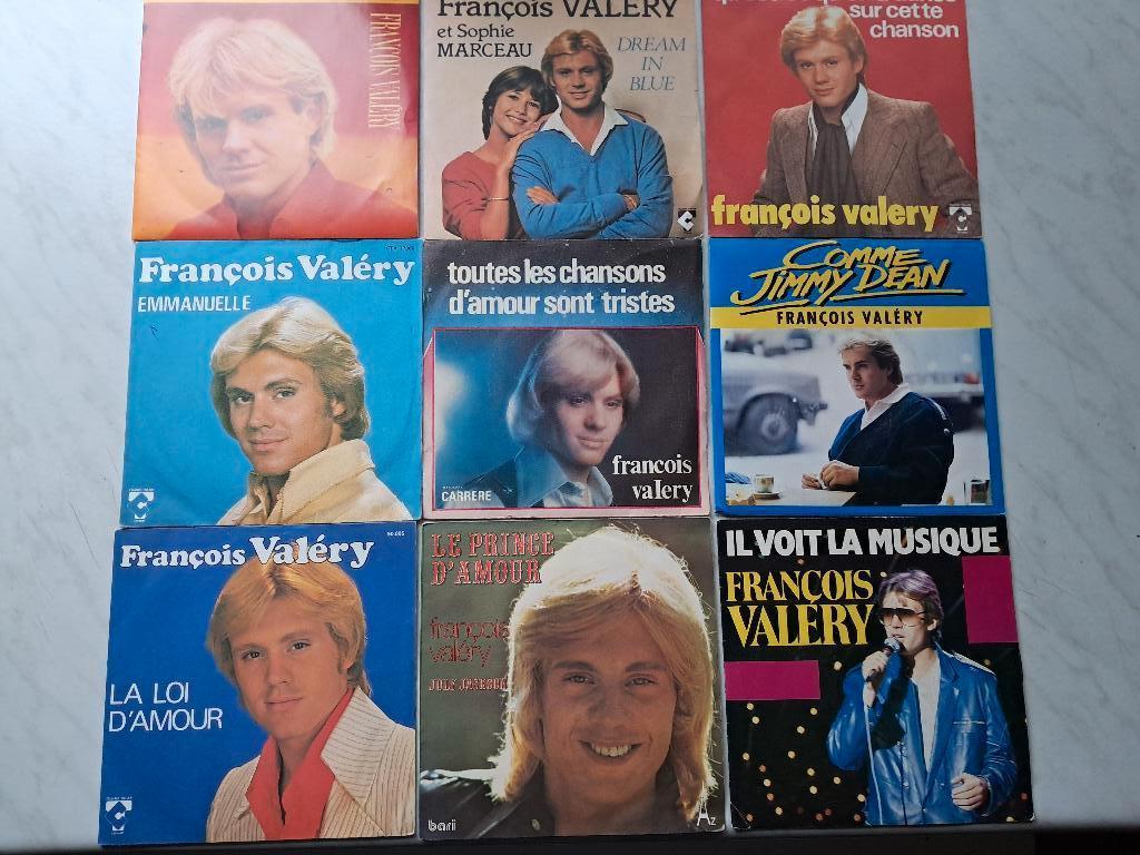 Lot Francois Valery (7"), CD & DVD, Enlèvement ou Envoi