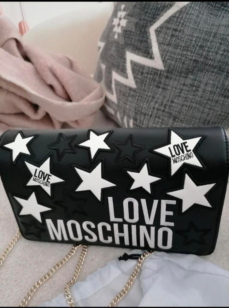 Sac Moschino, Envoi, Comme neuf, Blanc