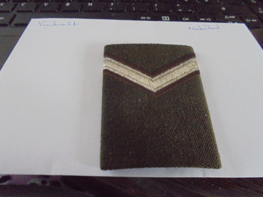 wachtmeester dagelijks tenue 1982, Enlèvement ou Envoi, Armée de terre, Emblème ou Badge
