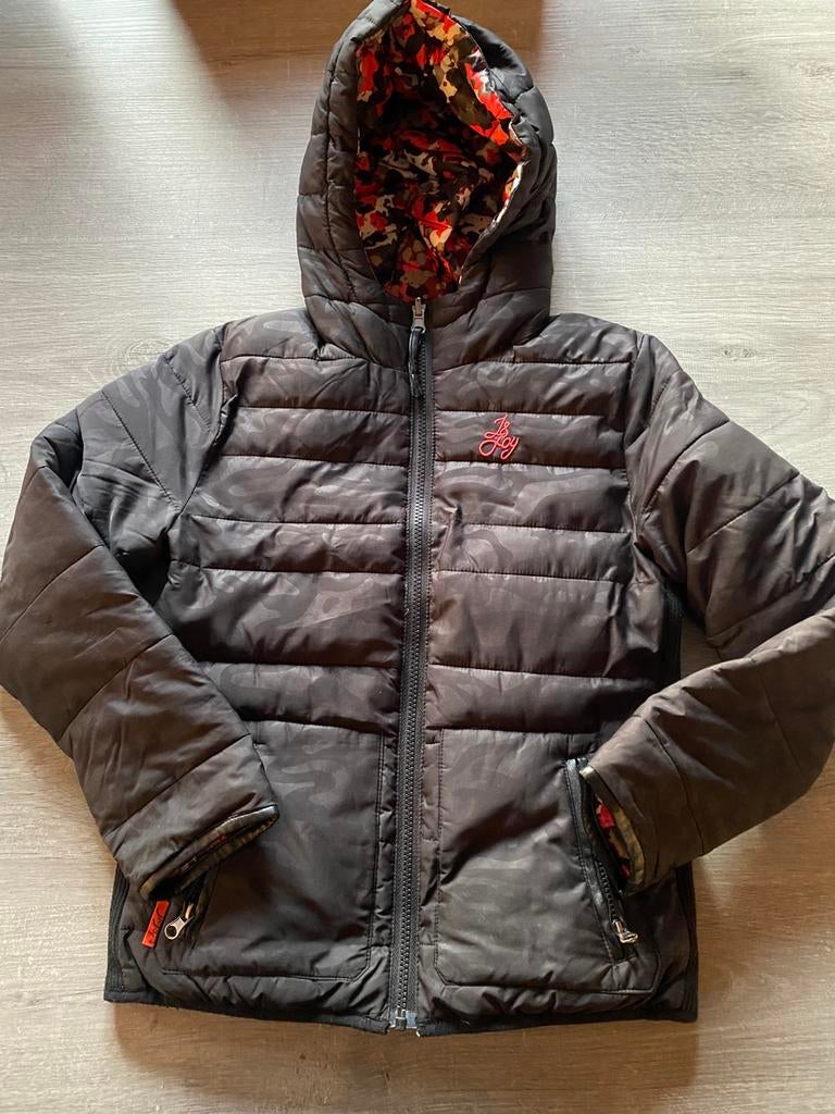 Veste J&Joy réversible noire ou rouge a motifs taille 12ans, Enlèvement ou Envoi, Comme neuf