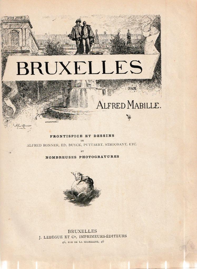 Bruxelles Communal et Pittoresque par A. Mabille, Enlèvement ou Envoi, Alfred Mabille, 19e siècle, Utilisé
