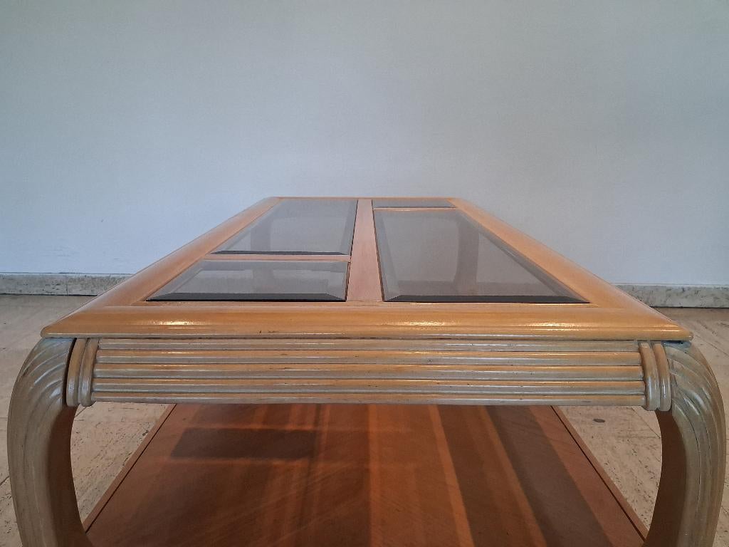 Table basse Riviera vintage années 70, Maison & Meubles, Tables | Tables de salon, 100 à 150 cm, Moins de 50 cm, Asiatique, Enlèvement