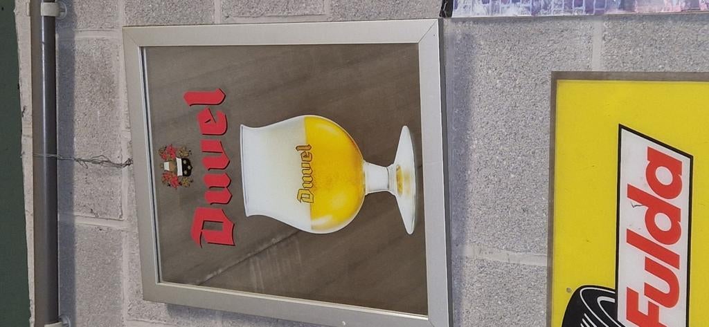 spiegel van Duvel +Duvel petje, Enlèvement, Rectangulaire, Moins de 50 cm, Moins de 100 cm