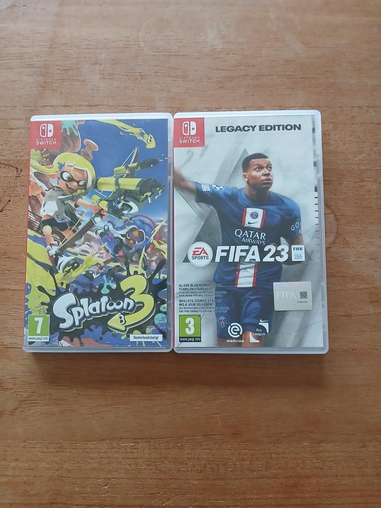 Splatoon 3 en fifa 23 voor Nintendo Switch, Ophalen, Gebruikt