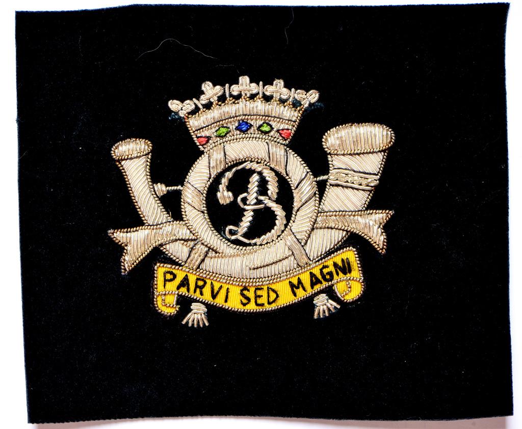 1 Rgt Carabiniers Prince Baudouin - patch type Bullion, Collections, Envoi, Armée de terre, Emblème ou Badge