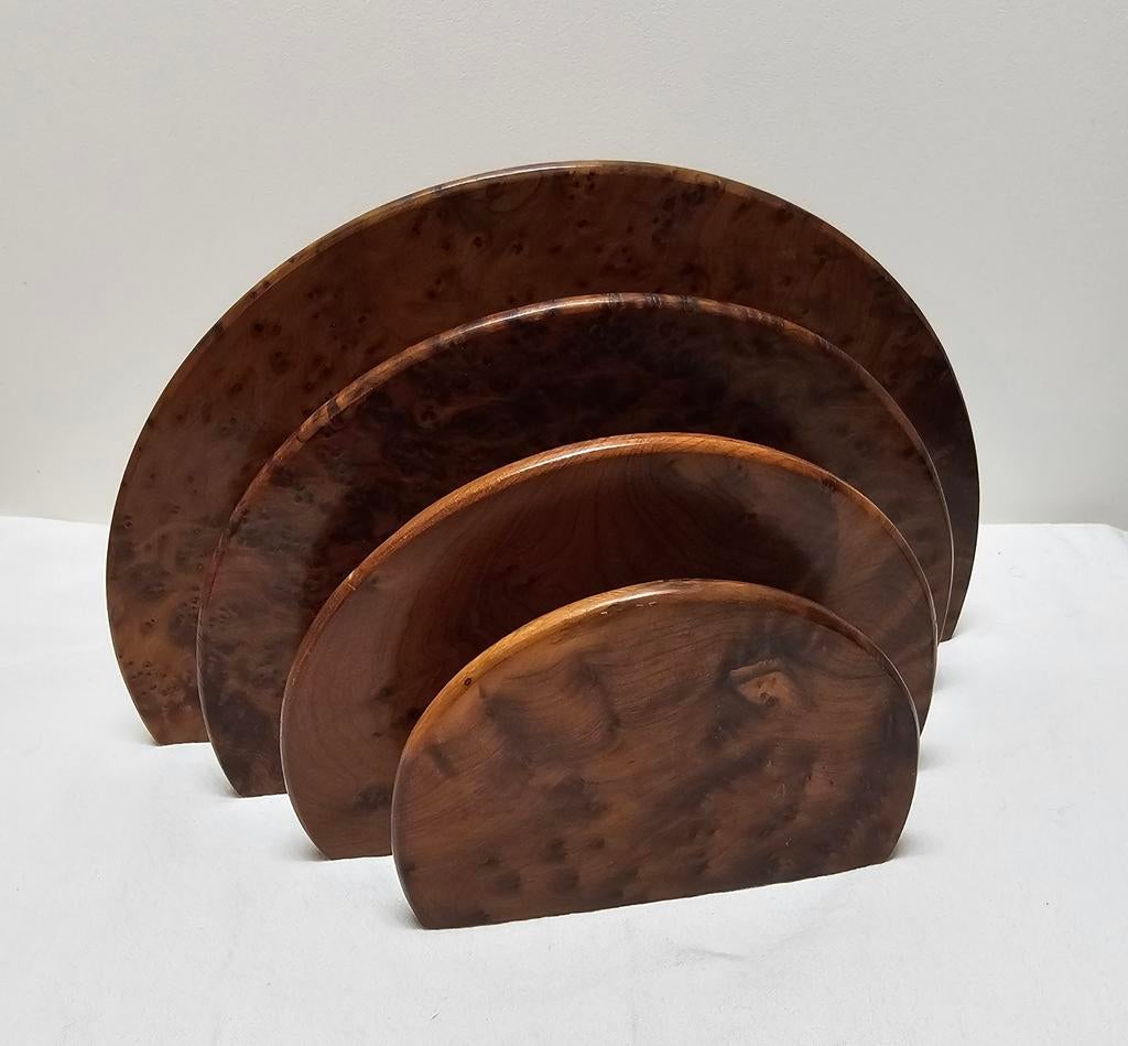 Brievenhouder in Thuja hout Art deco stijl, Antiek en Kunst, Ophalen of Verzenden