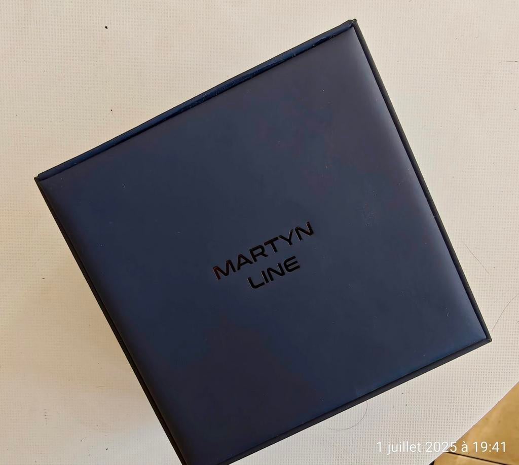 Nieuw Martyn Line PRO zwart automatisch horloge, Overige merken, Leer, Staal, Polshorloge