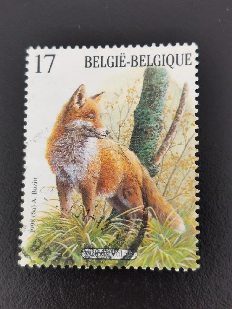 Belgique 1998 - Mammifères des Ardennes - Renard roux, Enlèvement ou Envoi, Affranchi, Autre