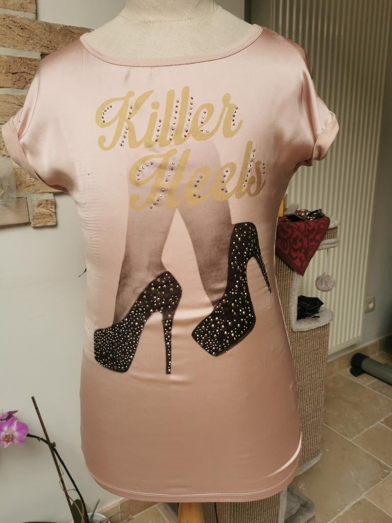 Mooie dames t-shirt van Coolcat, Ophalen of Verzenden, Zo goed als nieuw, Maat 36 (S), Roze