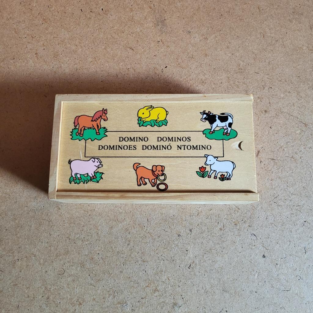 Houten domino boerderijdieren, Enlèvement ou Envoi, Comme neuf